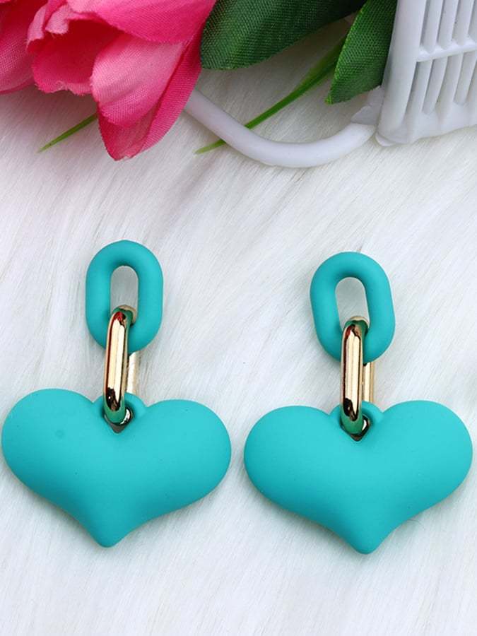 Women's Valentine's Day Heart Fashion Earrings-POIULTD