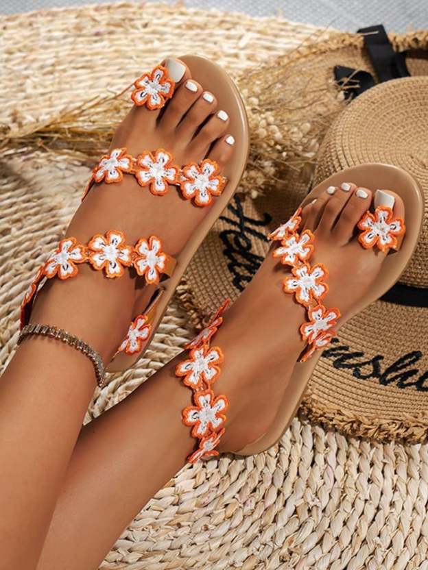 Women's Bohemian Handmade Fashion Sunflower Sandals-POIULTD