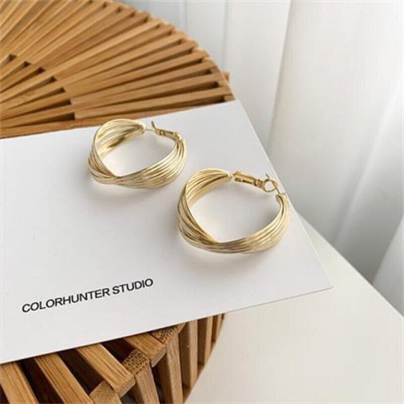 High-end hoop earrings-POIULTD