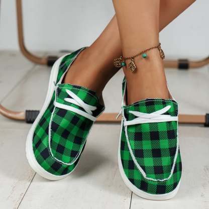 Casual Flat Women's Canvas Shoes-POIULTD