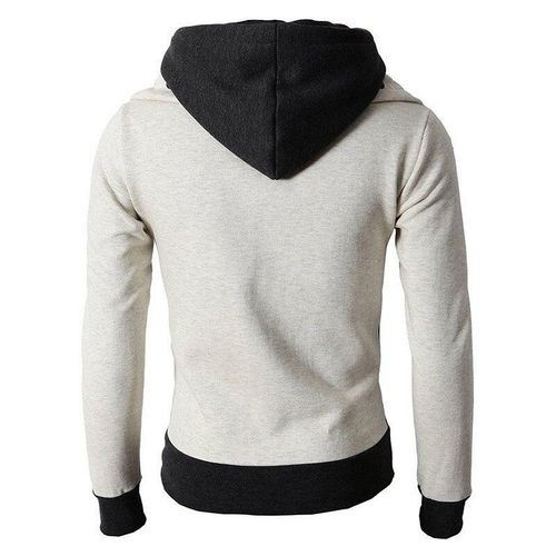product_image_name-Fashion-Autumn Winter Warm Fleece Hoodies Men's Zipper Hooded Sweatshirts Scarf Collar et Slim Fit Sportswear Male Outwear Coat-3