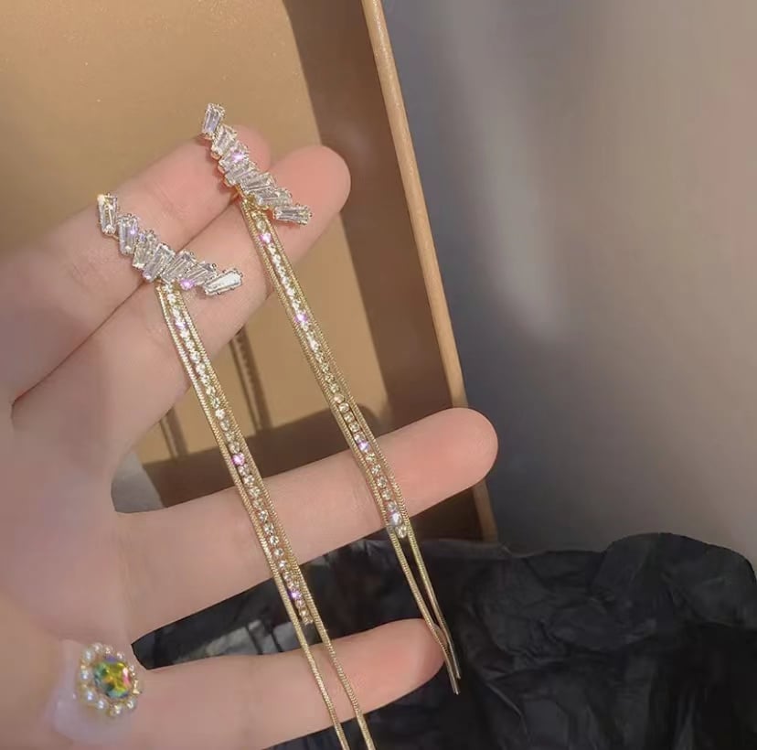 Last Day 49% OFF✨Pentagram Tassel Earrings| Perfect Gift🎁-POIULTD