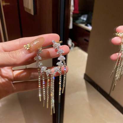 (🌸New Spring)Willow tassel ear cuff earrings-POIULTD