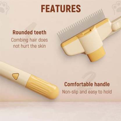 🔥Self-cleaning Pet Flea Comb Grooming Brush-POIULTD