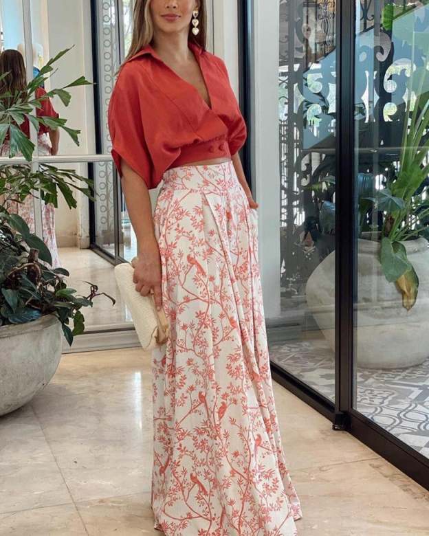 👗👗LAPEL TOP&PANTS TWO PIECE SET-POIULTD
