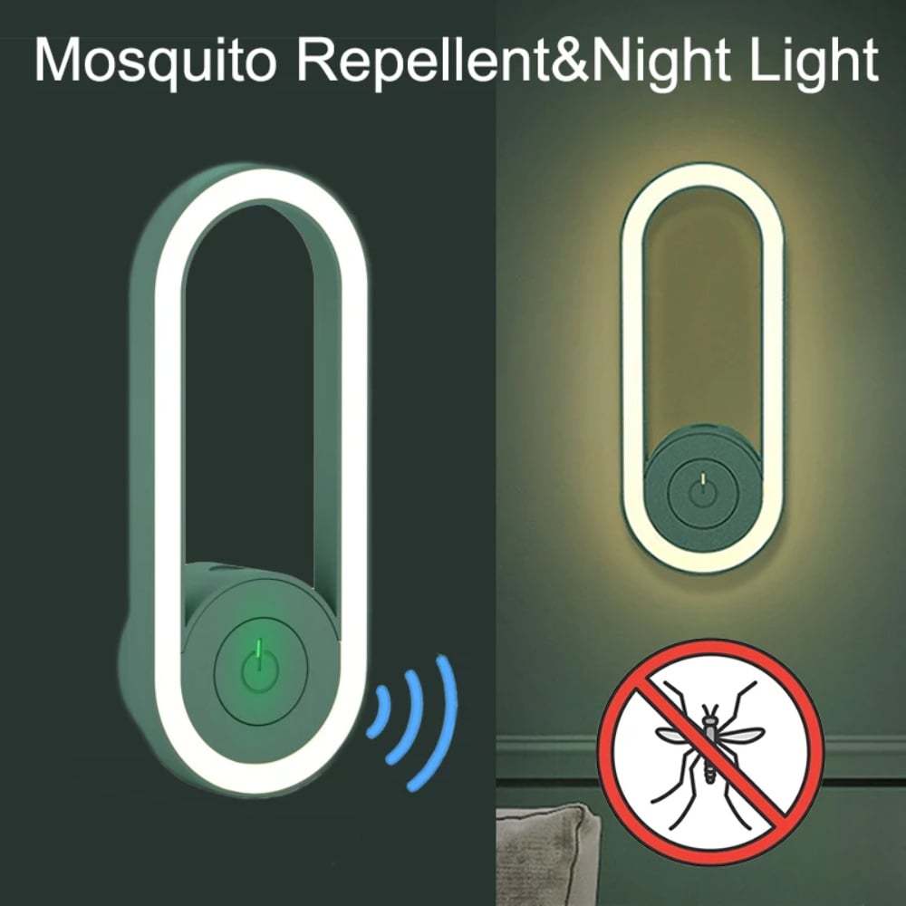 Latest Frequency Conversion Ultrasonic Mosquito Killer with LED Sleeping Light-POIULTD