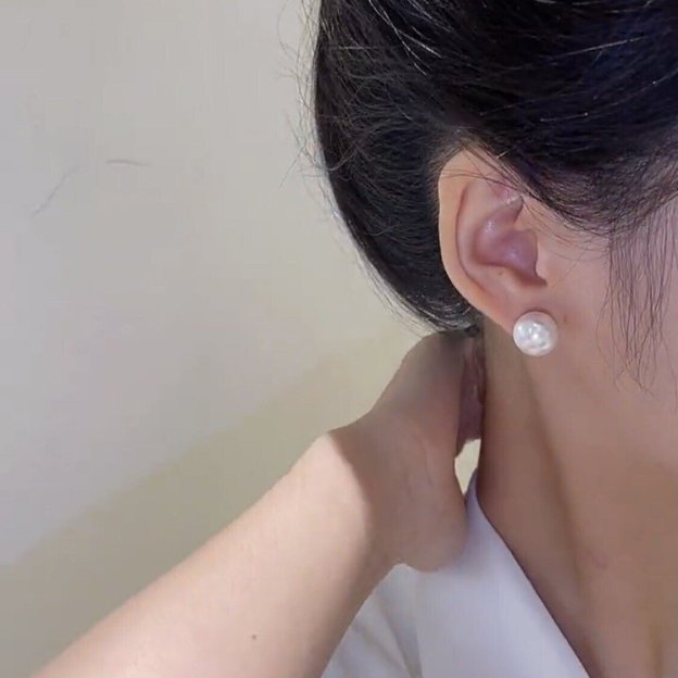 Pearl earrings (various wearing styles)-POIULTD