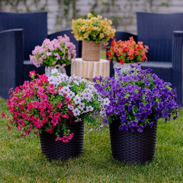 Upgraded High-grade  Material 🌱 Rainproof Lifelike Artificial Flowers With UV-Shield Coating-POIULTD