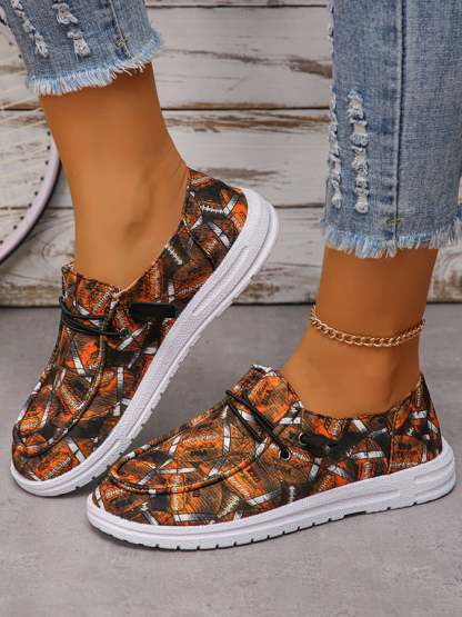 Women's Us Super Bowl Football Soft Sole Fashionable And Versatile Casual Sneakers-POIULTD