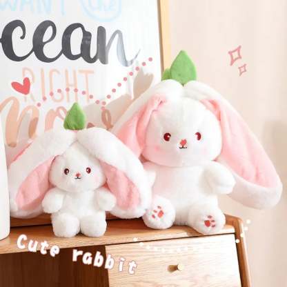 🔥Easter Sale🔥🔥Strawberry Bunny Transformed into Little Rabbit Fruit Doll Plush Toy