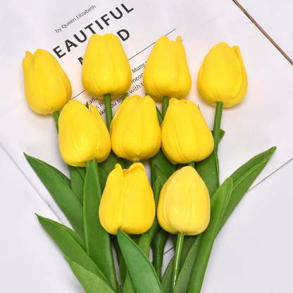 💥UV Resistant Lifelike Artificial Tulips Flowers💐