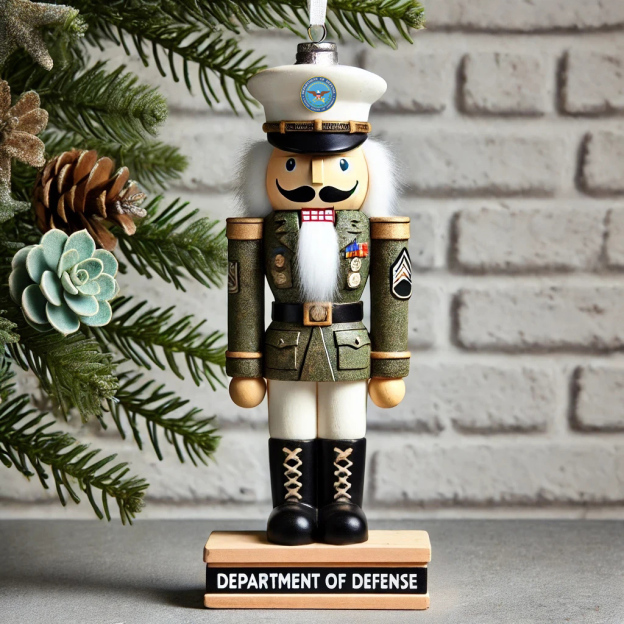 Veteran Tribute Nutcracker Statue Ornament
