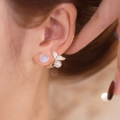 (🔥NEW)Delicate Mermaid Stud Earrings-POIULTD