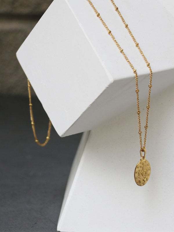 Faith Double-Sided Totem Coin Necklace-POIULTD