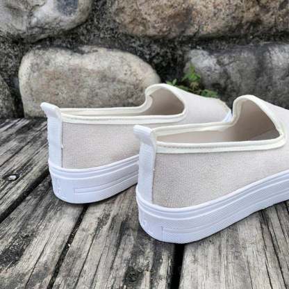 Casual Straw Women's Canvas Flats-POIULTD