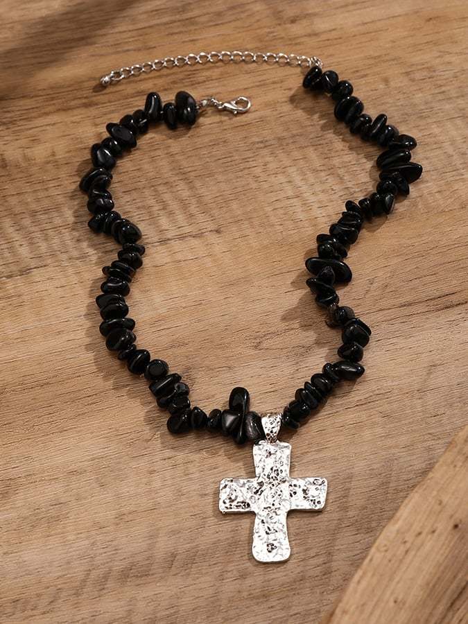 Women's Western Style Cross Necklace-POIULTD