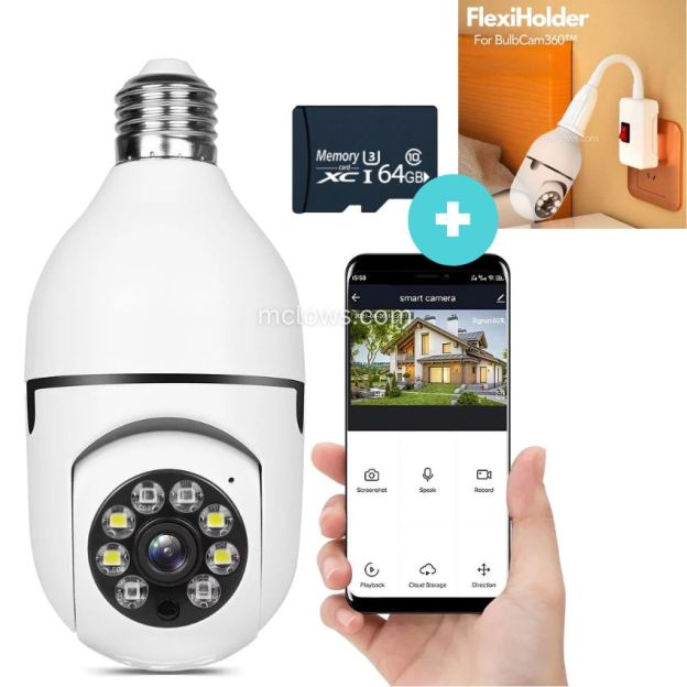 The Original BulbCam360™️ - Wireless Smart Security Cam-POIULTD