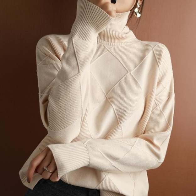 ☃️ ❄️ Hot Sale 49% OFF 🔥 Loose Cashmere Turtleneck Sweater Cardigan