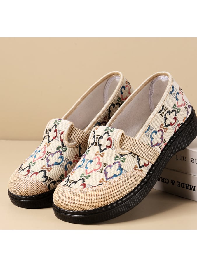 New Fashion Tide Shoes Soft Sole Comfortable And Breathable Ethnic Style Casual Single Shoes Women-POIULTD