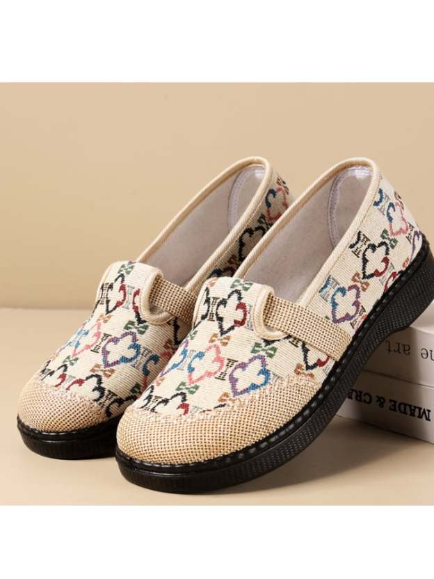 New Fashion Tide Shoes Soft Sole Comfortable And Breathable Ethnic Style Casual Single Shoes Women-POIULTD