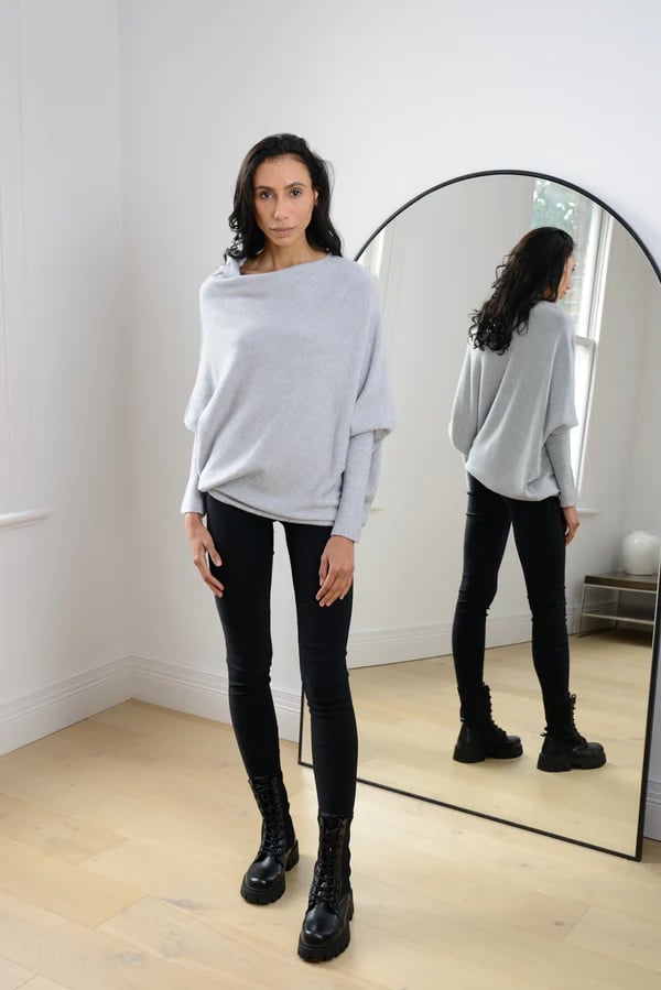 Asymmetric Draped Jumper-POIULTD