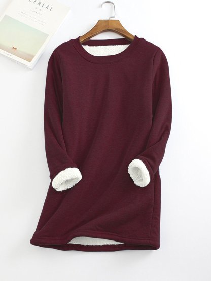💥Sold 20000+,  Sales > Extra 8% off code:  8💥2022 NEW Casual Cotton Round Neck Solid Sweatshirt (S-5XL)-POIULTD