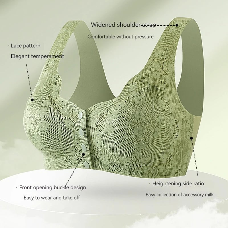 🔥Buy 1 Get 2 Free (3PCS) - Comfortable & Convenient Front Button Bra-POIULTD