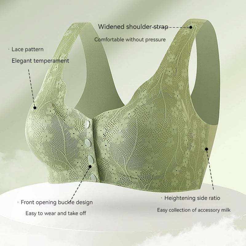 🔥Buy 1 Get 2 Free (3PCS) - Comfortable & Convenient Front Button Bra-POIULTD