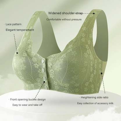 🔥Buy 1 Get 2 Free (3PCS) - Comfortable & Convenient Front Button Bra-POIULTD
