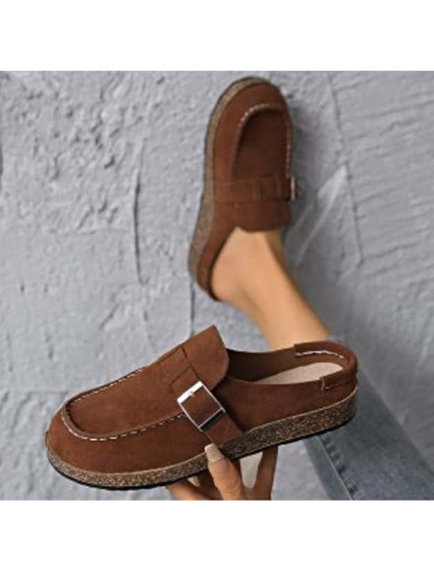 Summer Newly Flat Women's Shoes Casual Women's Single Shoes Without Heels Without Heels-POIULTD