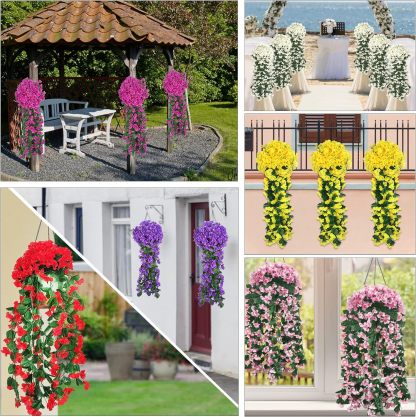 🌷Artificial Hanging Orchid Bouquet