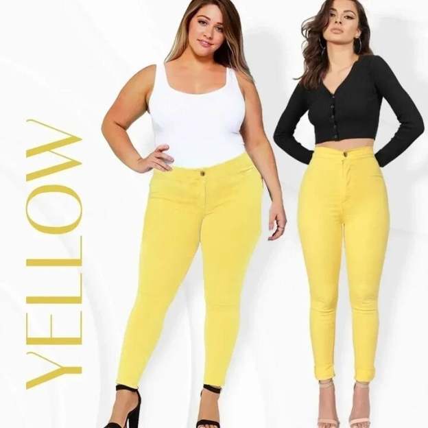 Luxe Stretch Butt Lift High Waist Tummy Slimming Plus-Size Denim Jeans Leggings-POIULTD