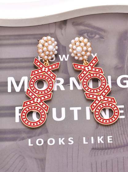 Women's Valentine's Day XOXO Earrings-POIULTD