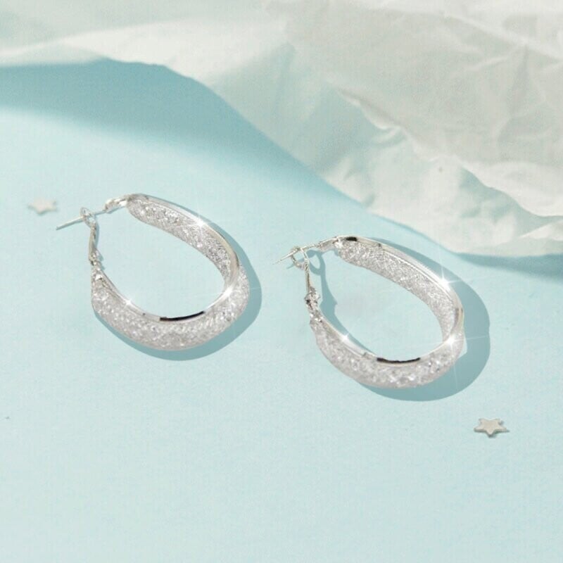 Fashion Oval Earrings-POIULTD