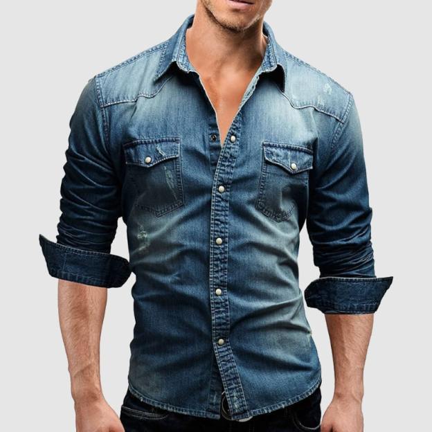 Miami Denim Shirt-POIULTD