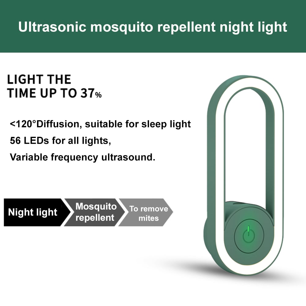 Latest Frequency Conversion Ultrasonic Mosquito Killer with LED Sleeping Light-POIULTD
