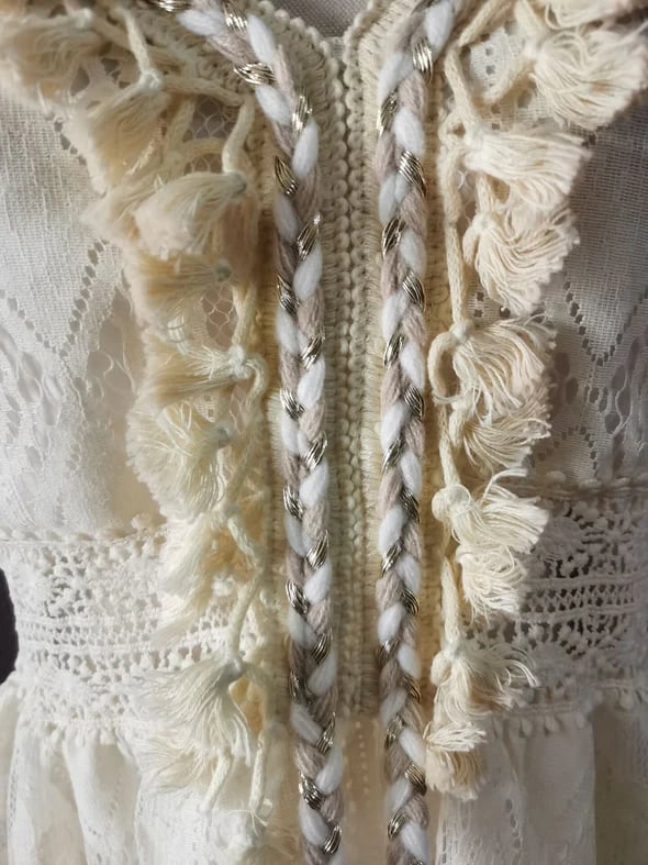 V-Neck Lace-Up Strappy Dress-POIULTD