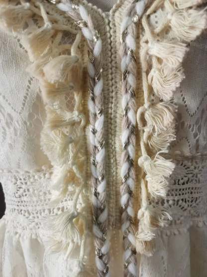V-Neck Lace-Up Strappy Dress-POIULTD