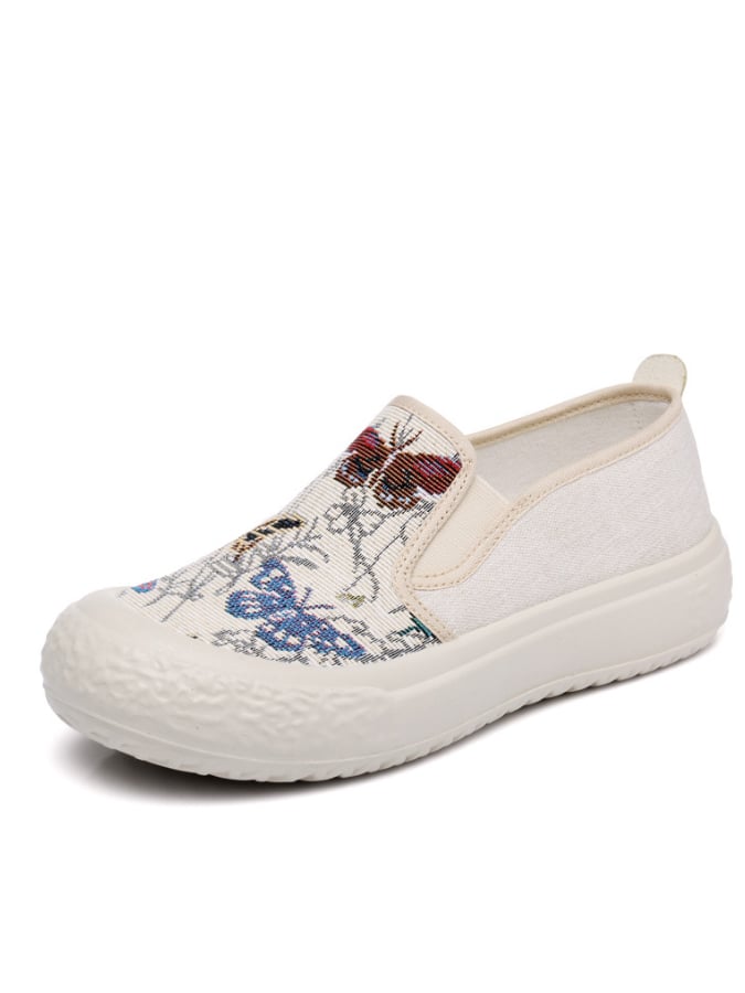 New Fashion Tide Shoes Thick Bottom Casual Wild Single Shoes Shallow Mouth Flat Bottom Shoes-POIULTD
