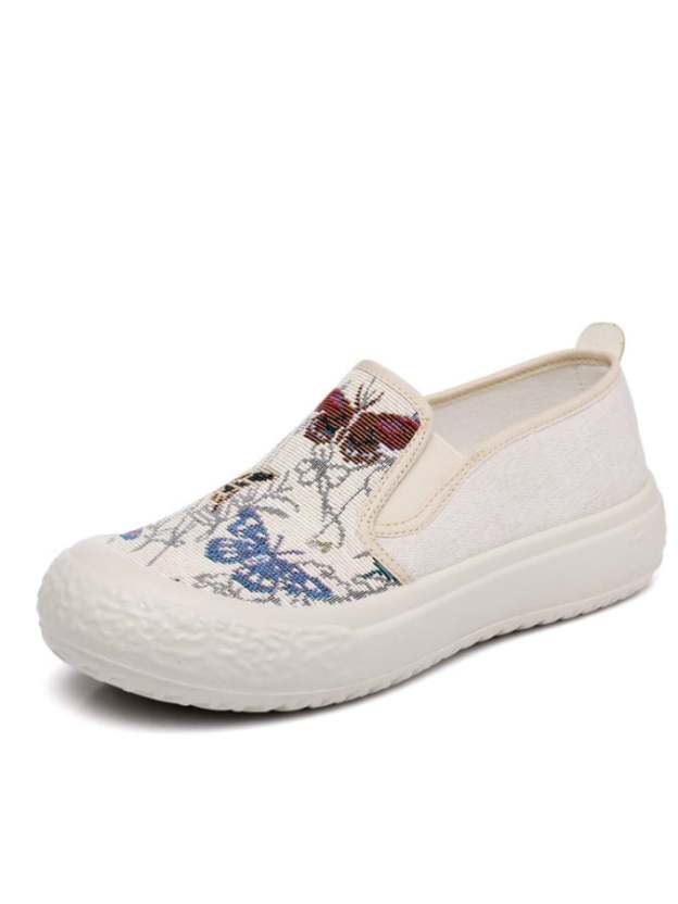 New Fashion Tide Shoes Thick Bottom Casual Wild Single Shoes Shallow Mouth Flat Bottom Shoes-POIULTD