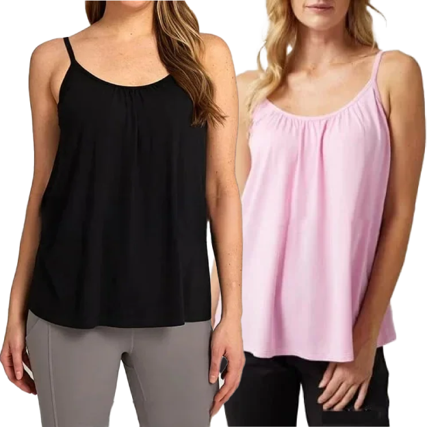 🌸Hot Sale💥Loose-fitting Tank Top With Built-in Bra