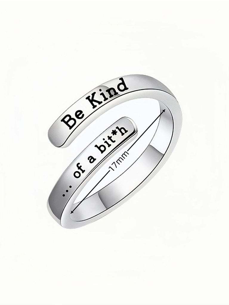 Be Kind Copper Split Adjustable Ring-POIULTD