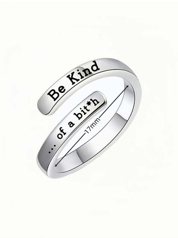 Be Kind Copper Split Adjustable Ring-POIULTD