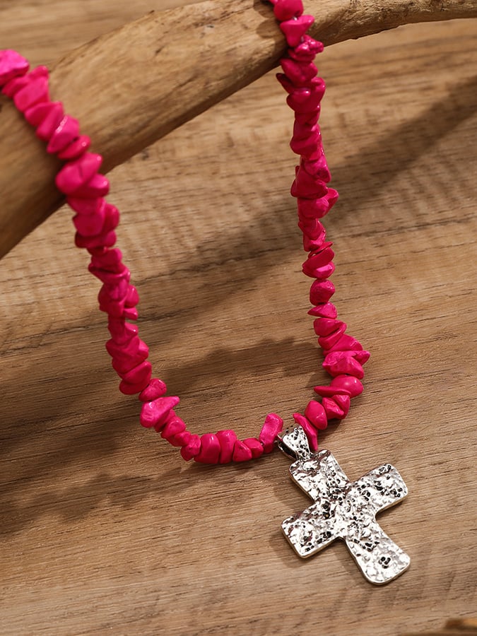 Women's Western Style Cross Necklace-POIULTD