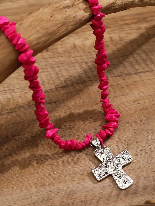 Women's Western Style Cross Necklace-POIULTD
