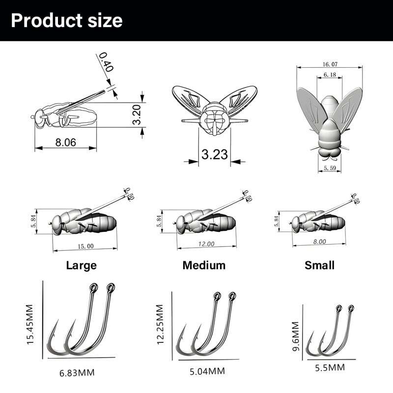 🔥Simulated Flies Fishing Attractor Bait Hook-POIULTD
