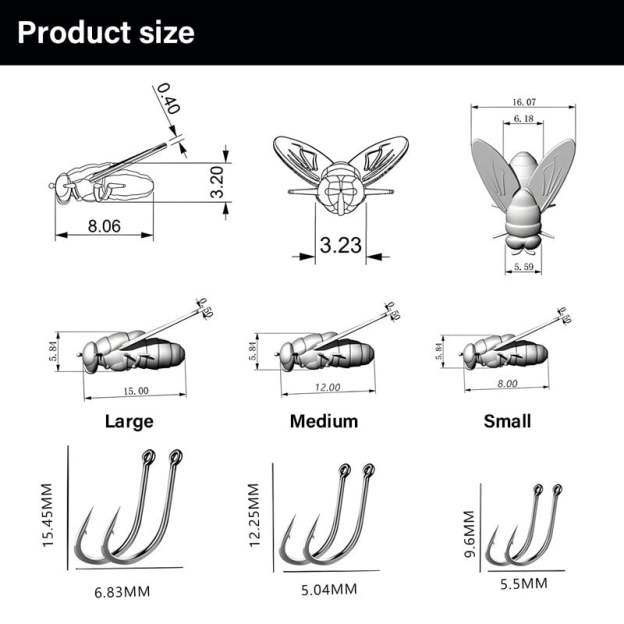🔥Simulated Flies Fishing Attractor Bait Hook-POIULTD