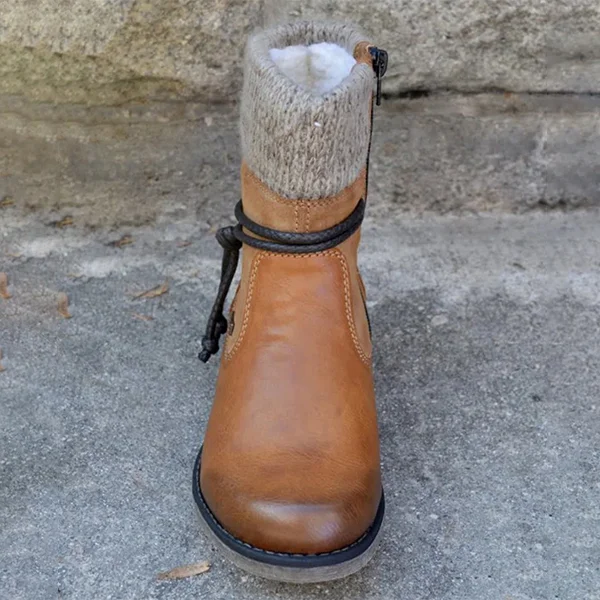 🔥Last Day Promotion 50% OFF - Women's Casual Vintage Leather Zip Boots