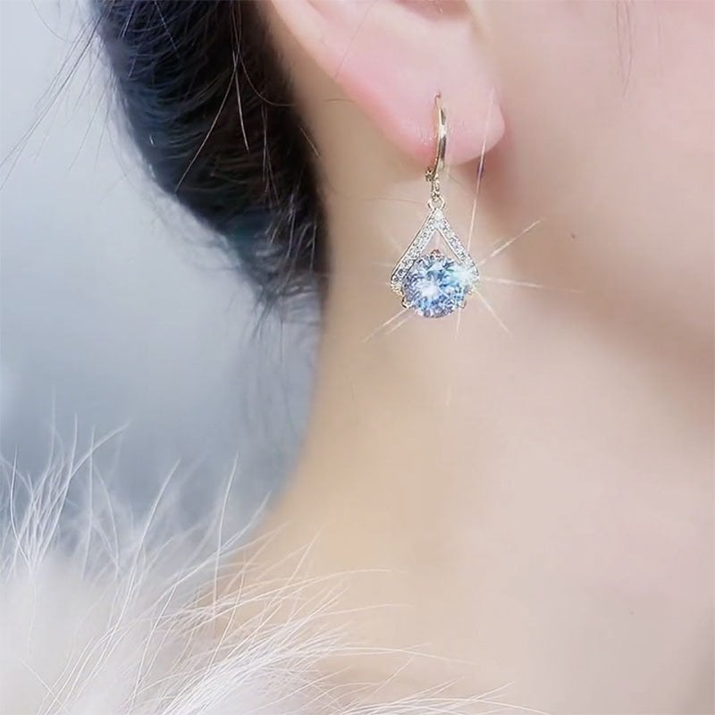 (🔥NEW) Super Sparkling Diamond Geometric Earrings-POIULTD