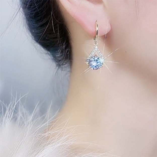 (🔥NEW) Super Sparkling Diamond Geometric Earrings-POIULTD